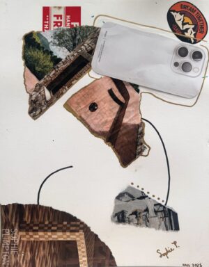 "Romance", 11" x 14", Mixed Media Collage. 2025