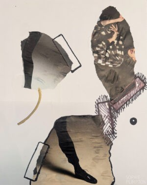 "Rudatitis",11" x 14", Mixed Media Collage, 2025.