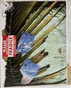 "Handle With Care", 11" x 14", Mixed Media Collage. 2025