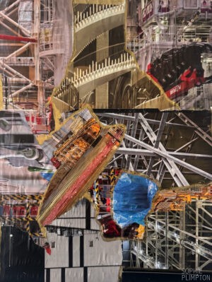 "Levels", 9" x 11", Collage Mixed Media, 2025